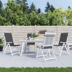 vidaXL Tuinstoelkussens rugleuning 4 st 120x50x3 cm stof, Verzenden, Nieuw
