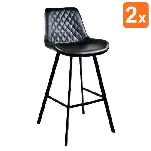 Barkrukken | EMPERIO | Kunstleer/Metaal | Black | Zwarte, Zakelijke goederen, Horeca | Keukenapparatuur, Nieuw in verpakking, Verzenden