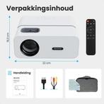 2dekans | Auronic Beamer - WiFi - 170 inch Projector - Full, Audio, Tv en Foto, Ophalen of Verzenden, Nieuw