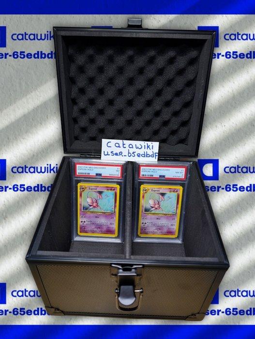 Pokémon - 2 Graded card - Espeon 1/75 Foil - PSA 8 - WOTC -, Hobby en Vrije tijd, Verzamelkaartspellen | Pokémon