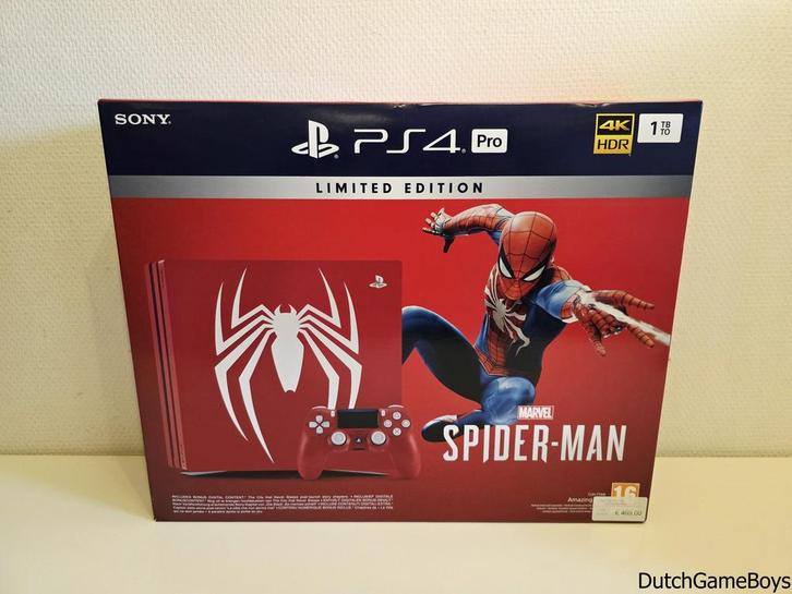 Playstation 4 / PS4 Pro  - Amazing Red Console - Spider-Man, Games en Spelcomputers, Spelcomputers | Sony PlayStation 4, Gebruikt