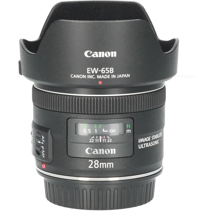 Tweedehands Canon EF 28mm f/2.8 IS USM CM6463, Audio, Tv en Foto, Foto | Lenzen en Objectieven, Overige typen, Gebruikt, Ophalen of Verzenden