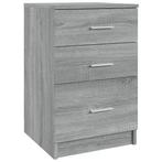 Grijs Nachtkastje 40cm - Bewerkt Hout - Retour deal!, Huis en Inrichting, Slaapkamer | Nachtkastjes, Minder dan 45 cm, Verzenden
