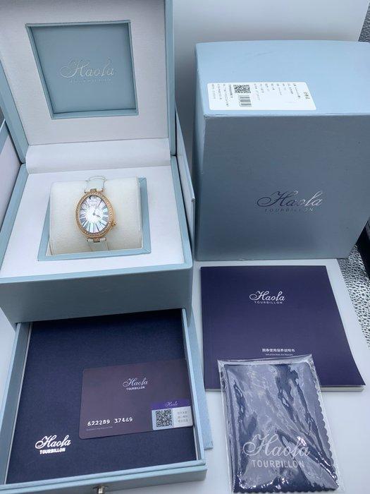 HAOFA - Reine de Naples mother of pearl dial Crystal bezel, Handtassen en Accessoires, Horloges | Heren