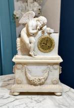 Pendule - Albast - 1800-1850 - Eros, Antiek en Kunst