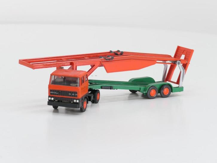 Schaal 1:50 Lion Car DAF 2800  DAF Trucks vrachtauto met..., Hobby en Vrije tijd, Modelauto's | 1:50, Zo goed als nieuw, Ophalen of Verzenden