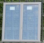 pvc raam , chassis 165 x 172 signaalgrijs met 3 dubbel glas, Kunststof, Raamkozijn, Nieuw, Ophalen of Verzenden