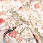 Stoffe Broccato (Lampasso) Italiaans - Beige Zijde –