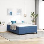vidaXL Boxspring Bed Blauw 140x200 cm Velours Stof, Huis en Inrichting, Slaapkamer | Bedden, Verzenden, Nieuw