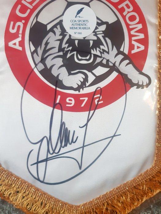 A.S. Cisco Calcio Roma - Paolo Di Canio - Vlag/wimpel, Collections, Collections Autre