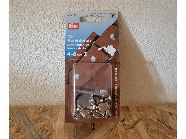 Veiling - 4x Holnieten 4-6mm Prym 403151, Hobby en Vrije tijd, Naaien en Fournituren, Nieuw
