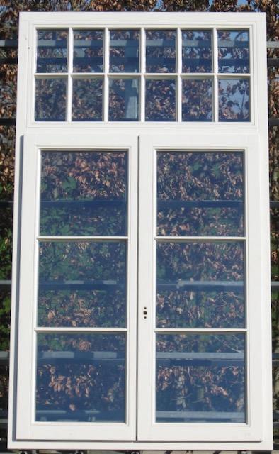 afrormosia houten raam , chassis , venster 120 x 210 creme, Doe-het-zelf en Bouw, Raamkozijnen en Schuifdeuren, Inclusief glas