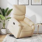 vidaXL Fauteuil inclinable CrÃ¨me Tissu, Verzenden