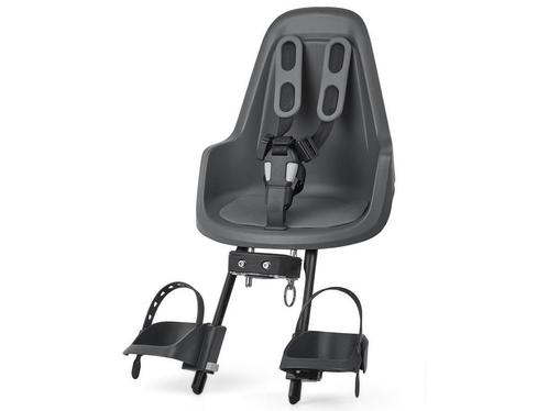 Bobike One Mini Fietsstoeltje Voor - Urban Grey, Fietsen en Brommers, Fietsaccessoires | Overige Fietsaccessoires, Zo goed als nieuw