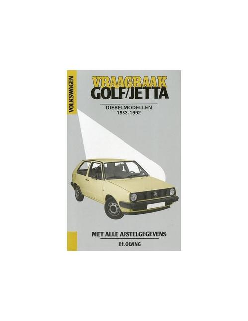 1983 - 1992 VOLKSWAGEN GOLF & JETTA DIESEL VRAAGBAAK NEDER.., Auto diversen, Handleidingen en Instructieboekjes, Ophalen of Verzenden