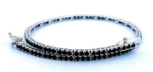 Zonder Minimumprijs - Tennis armband - 18 karaat Witgoud -, Handtassen en Accessoires, Antieke sieraden