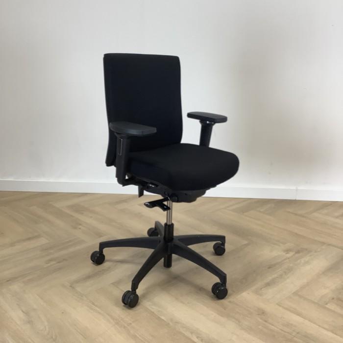 Dauphin ergonomisch bureaustoel, zwart, Huis en Inrichting, Bureaustoelen, Bureaustoel, Zwart, Gebruikt, Ergonomisch
