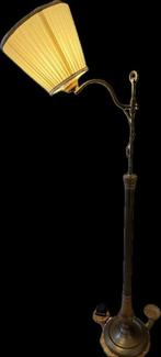 Staande lamp - Hout, Messing - leeslamp, Antiek en Kunst