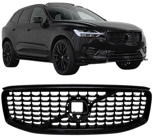 Grill | Volvo XC60 | 2018-2021 | R-design look | glanzend zw, Auto-onderdelen, Carrosserie, Nieuw, Volvo, Verzenden