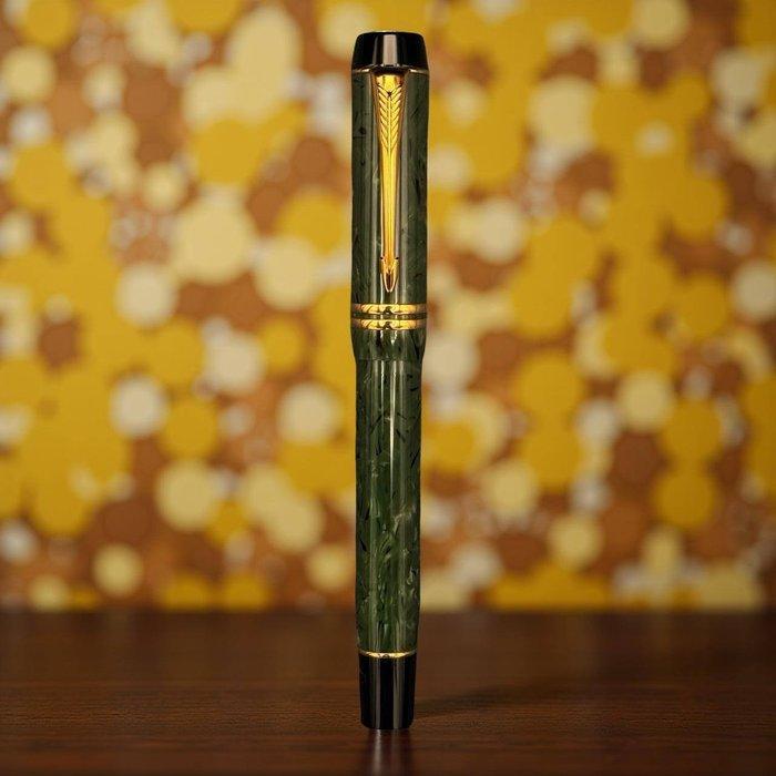 Parker - Duofold Jade Green - Stylo à plume, Verzamelen, Pennenverzamelingen