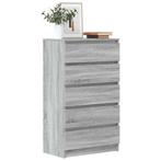 vidaXL Ladekast 60x36x103 cm bewerkt hout grijs sonoma, Huis en Inrichting, Kasten | Dressoirs, Verzenden, Nieuw