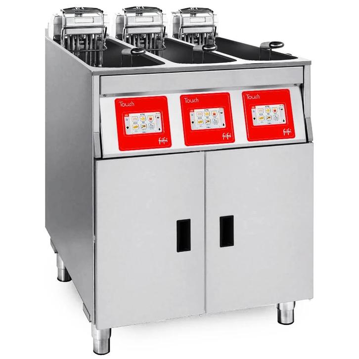 Friteuse | TOUCH | Elektrisch | 9+9+9L | 95°C/190°C |, Zakelijke goederen, Horeca | Keukenapparatuur, Nieuw in verpakking, Verzenden