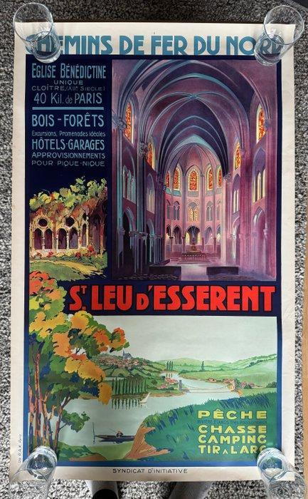 A. Fossard - ST LEU DESSERENT - CHEMINS DE FER DU NORD -, Antiquités & Art, Art | Dessins & Photographie