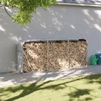 vidaXL Haardhoutopslag 234x45x100 cm gegalvaniseerd staal, Tuin en Terras, Verzenden