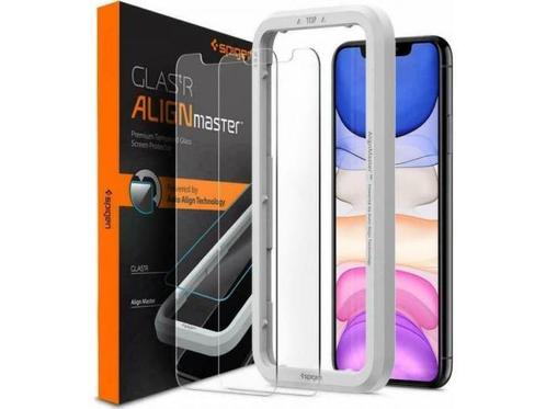Veiling - Spigen GlastR AlignMaster voor Apple iPhone 11 - 2, Telecommunicatie, Mobiele telefoons | Hoesjes en Screenprotectors | Apple iPhone