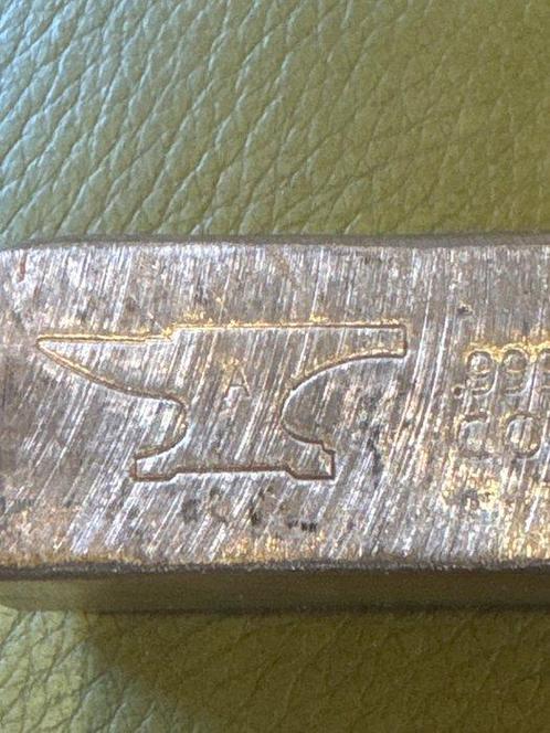 1 kilogram koper - .999. (Zonder Minimumprijs), Postzegels en Munten, Edelmetalen en Baren