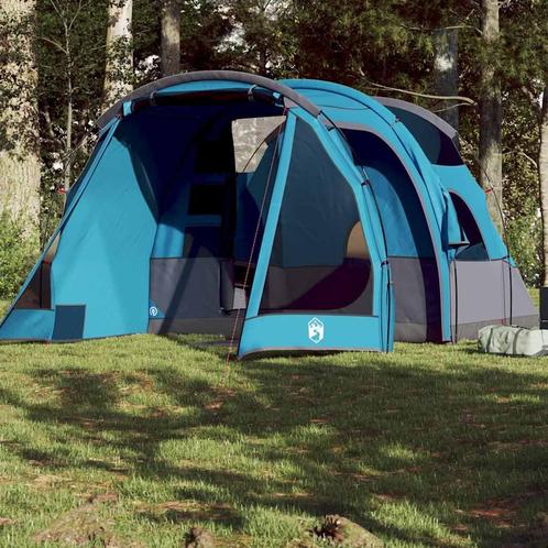 vidaXL Tunneltent 4-persoons waterdicht blauw, Caravans en Kamperen, Tenten, Nieuw, Verzenden