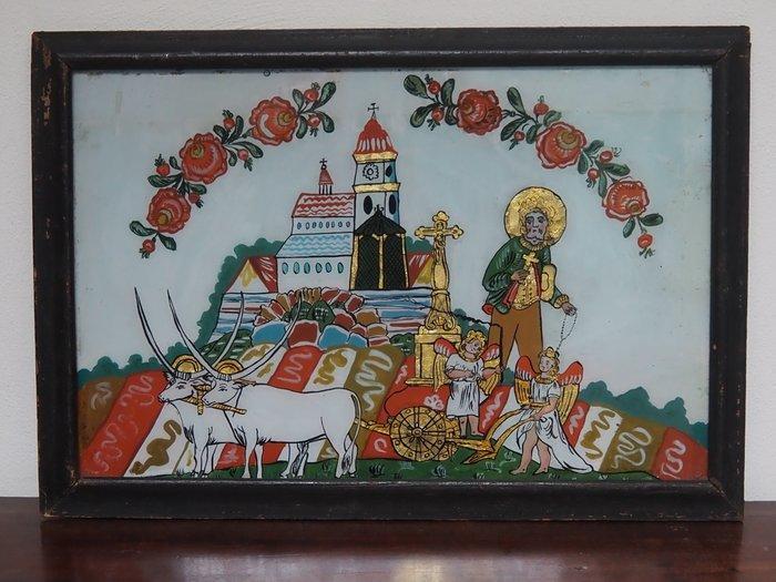 Onbekende kunstenaar - Saint Isidore the Laborer, Antiek en Kunst, Kunst | Niet-Westerse kunst