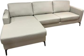 Leren zetel Match, 2-zitszetel + Longchair (229x90cm) - Echt beschikbaar voor biedingen
