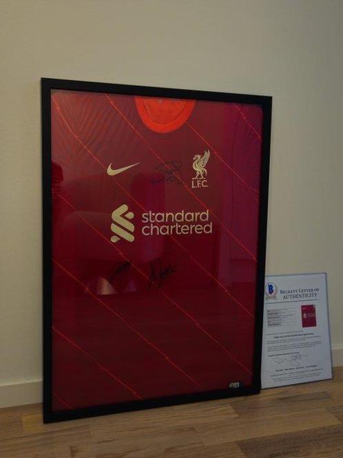Sadio Mane, Luis Diaz & Diogo Jota Signed Liverpool Jersey, Verzamelen, Overige Verzamelen