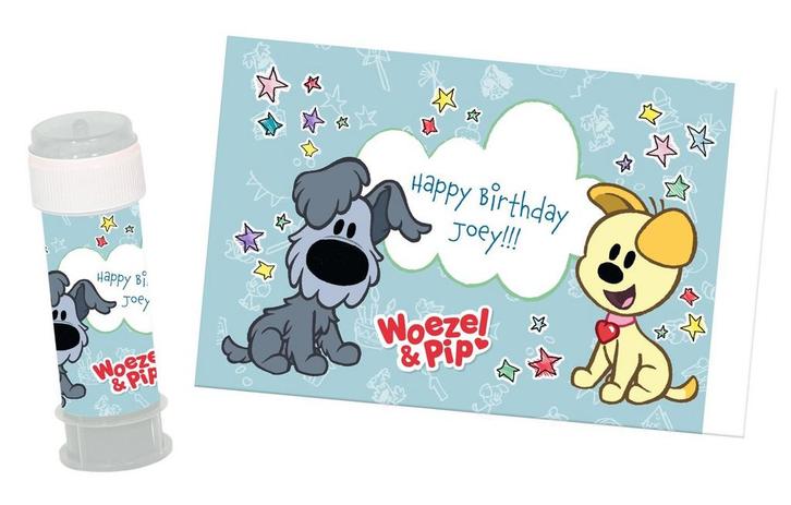 Woezel En Pip Bellenblaas 6st, Hobby en Vrije tijd, Feestartikelen, Nieuw, Verzenden