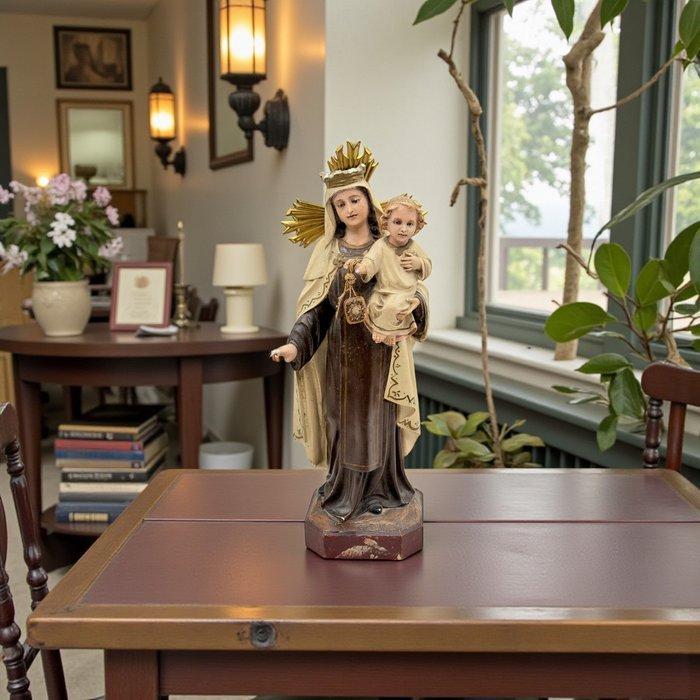Olot - Escuela española (s.XX) - Figuur - Virgen del Carmen, Antiek en Kunst, Kunst | Niet-Westerse kunst