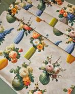 Tessuto Esclusivo per tovagliato con vasetti e fiori-