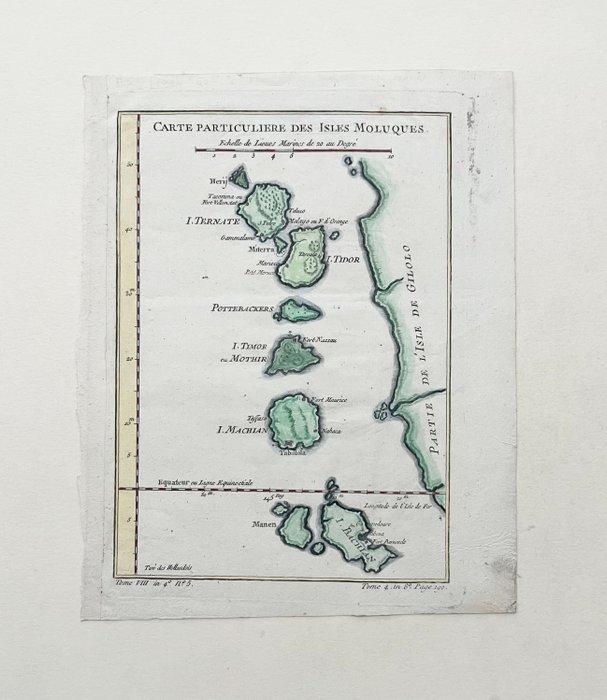 Indonesië - Molukken; J.N. Bellin - Carte Particuliere Des, Boeken, Atlassen en Landkaarten