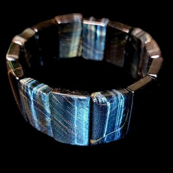 Rare oeil de faucon. Pierre naturelle non traitée. Bracelet, Collections