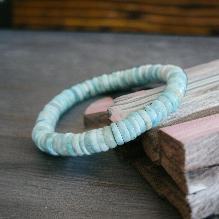 Larimar uit de Dominicaanse Republiek. Onbehandelde steen., Verzamelen, Mineralen en Fossielen