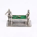 H. Hooijkaas - Biljarttafel - Personnage miniature - Argent
