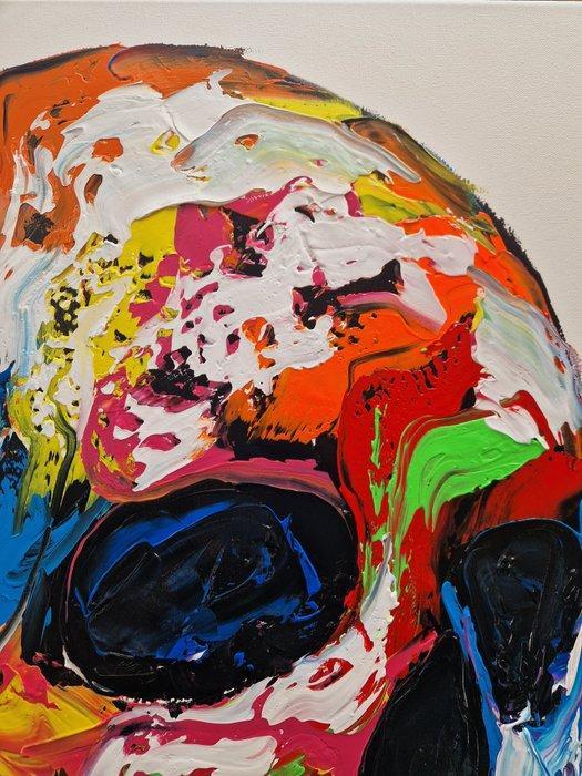 Henry Escobar - LA TETE ( attention fond blanc ), Antiek en Kunst, Kunst | Designobjecten