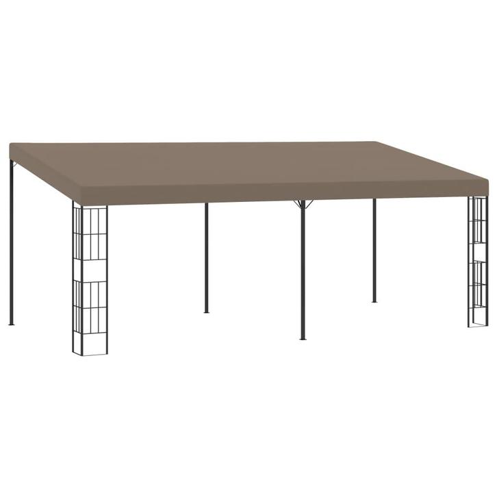 vidaXL Wandprieel 6x3 m stof taupe, Tuin en Terras, Partytenten, Nieuw, Verzenden
