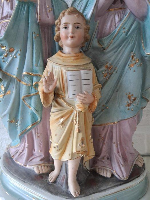 Beeld - Heilige familie - 33 cm - Porselein - 1850-1900, Antiquités & Art, Art | Art non-occidental