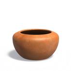 Cortenstaal bloempot Onyx Ø98x53cm - Met bodem, Tuin en Terras, Bloembakken en Plantenbakken, Rond, Nieuw, Metaal, 60 tot 100 cm