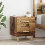 vidaXL Bedkast met lade Oud hout 40 x 35 x 47.5 cm Bewerkt, Verzenden, Nieuw