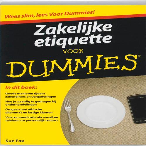 Zakelijke Etiquette Voor Dummi 9789043021920, Boeken, Wetenschap, Gelezen, Verzenden