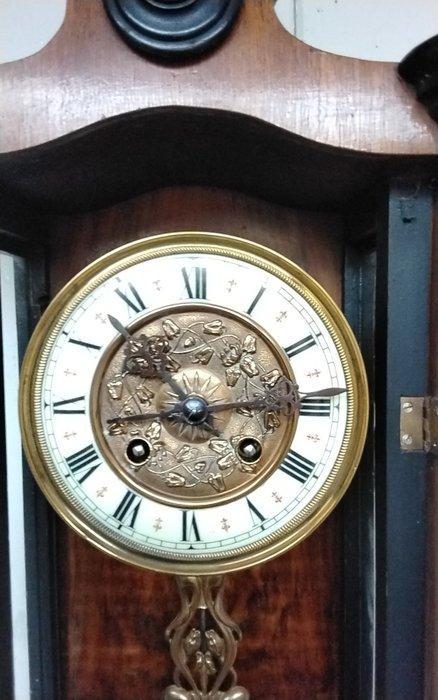 Regulateur wandklok - Hout, Messing - 1910-1920, Antiek en Kunst, Antiek | Klokken