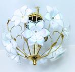 Plafondlamp - Glas, Messing, Antiek en Kunst