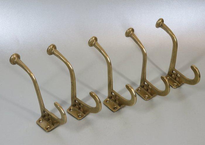 Kapstokhaak / Kledinghanger / hanger - Kapstok (5) - Messing, Antiek en Kunst, Curiosa en Brocante